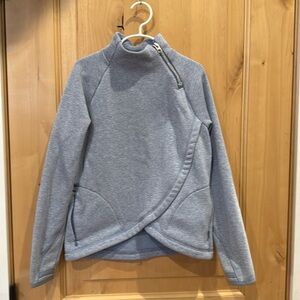 Athleta Girl Pullover Sweatshirt 1/4 Side Zip Long Sleeve Size Medium 8-10